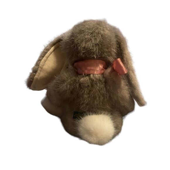 New Boyds Bears Gray Brown Bunny Rabbit Plush Toy Soft Stuffed Animal Small - Picture 3 of 16